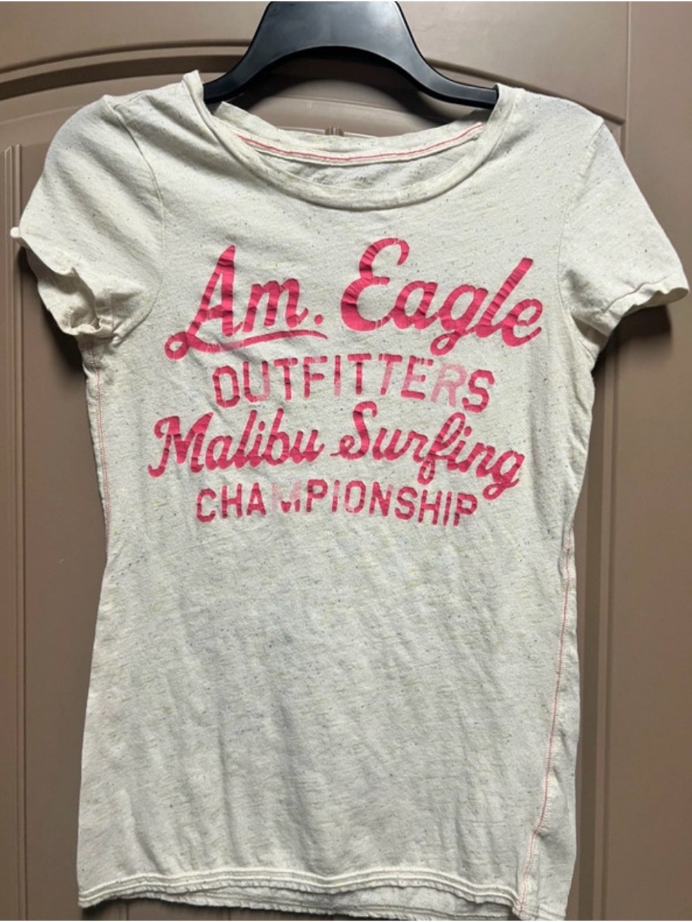American Eagle Malibu Surfing Graphic Tee Y2K Retro